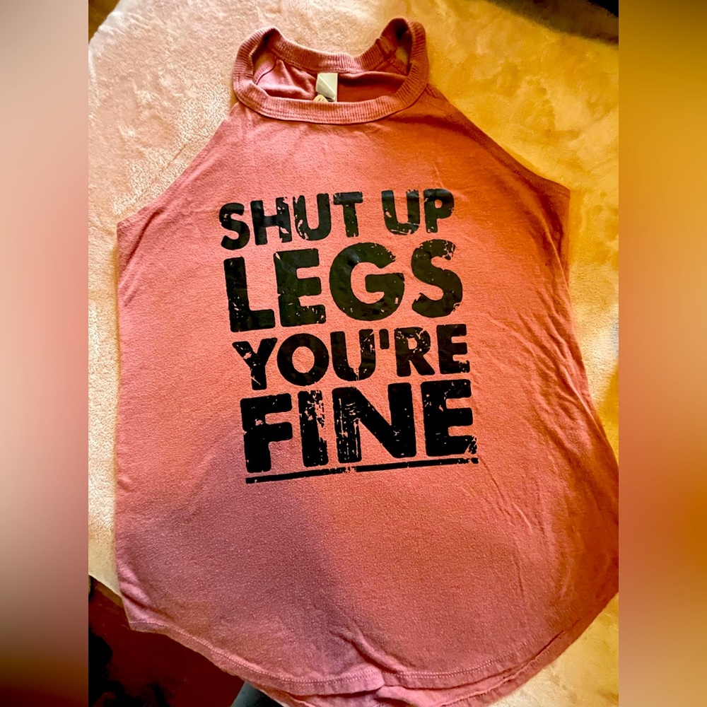 Shut Up Legs You’re Fine Halter Neck Workout Tank Top